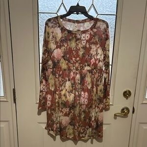 Emerald Multicolor Floral Top/Dress